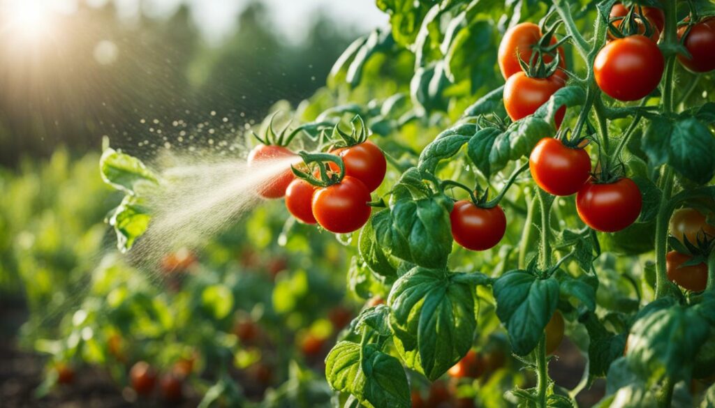 Organic spray for tomato plants