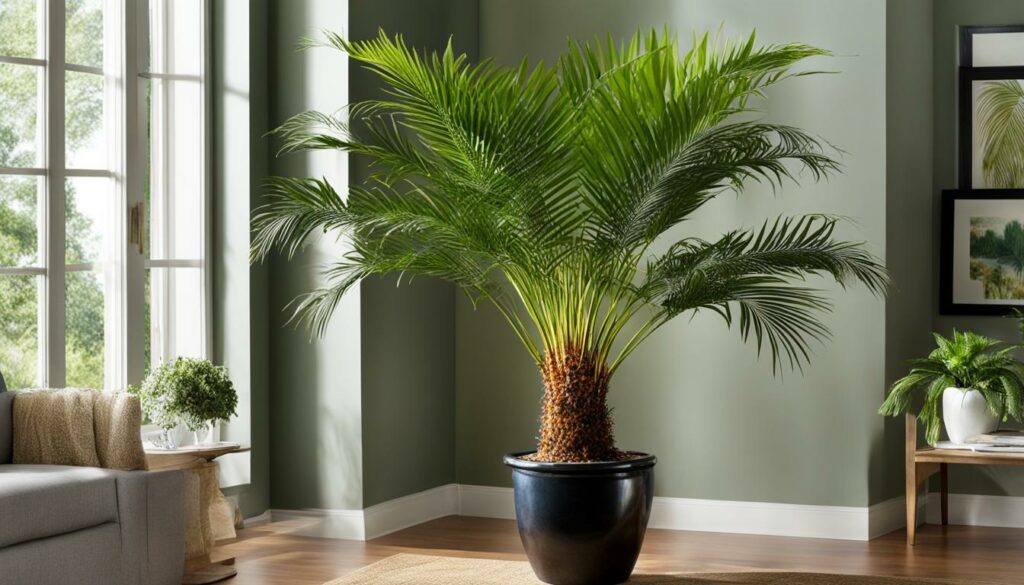 Palm tree container