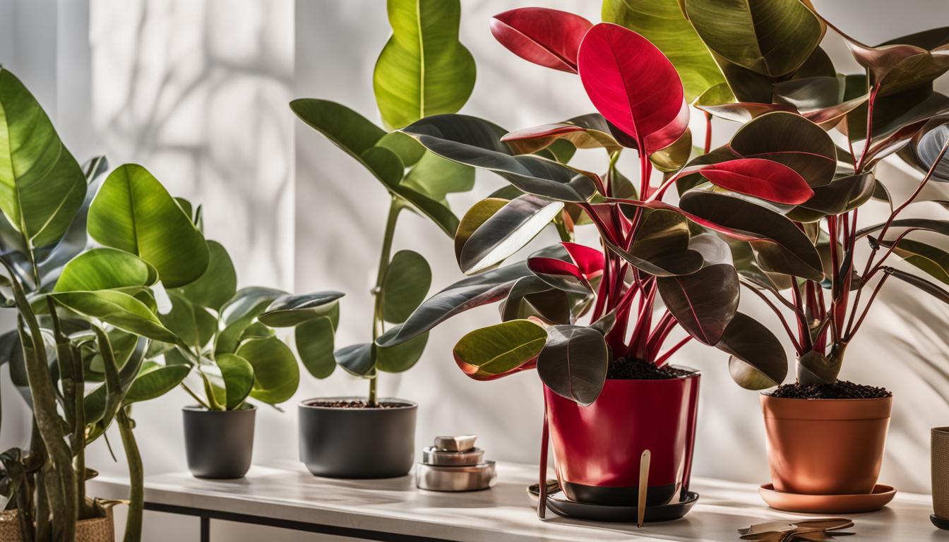 Ruby Rubber Plant Care Guide