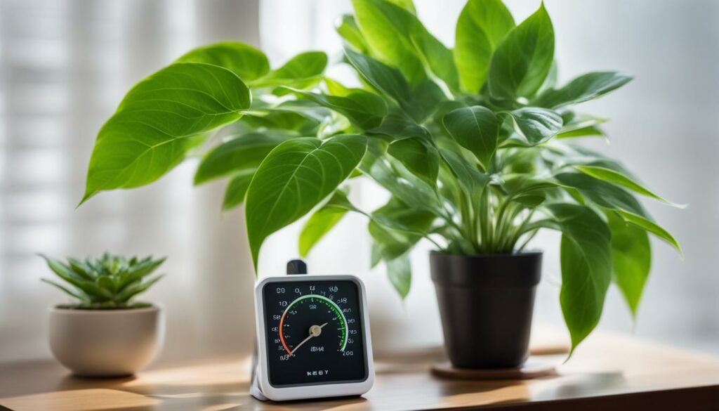indoor plant care temperature and humidity